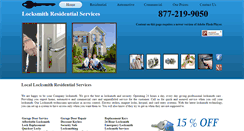 Desktop Screenshot of locksmithresidentialservices.com